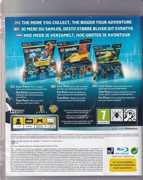 LEGO Dimensions - PS3 (B Grade) (Genbrug)